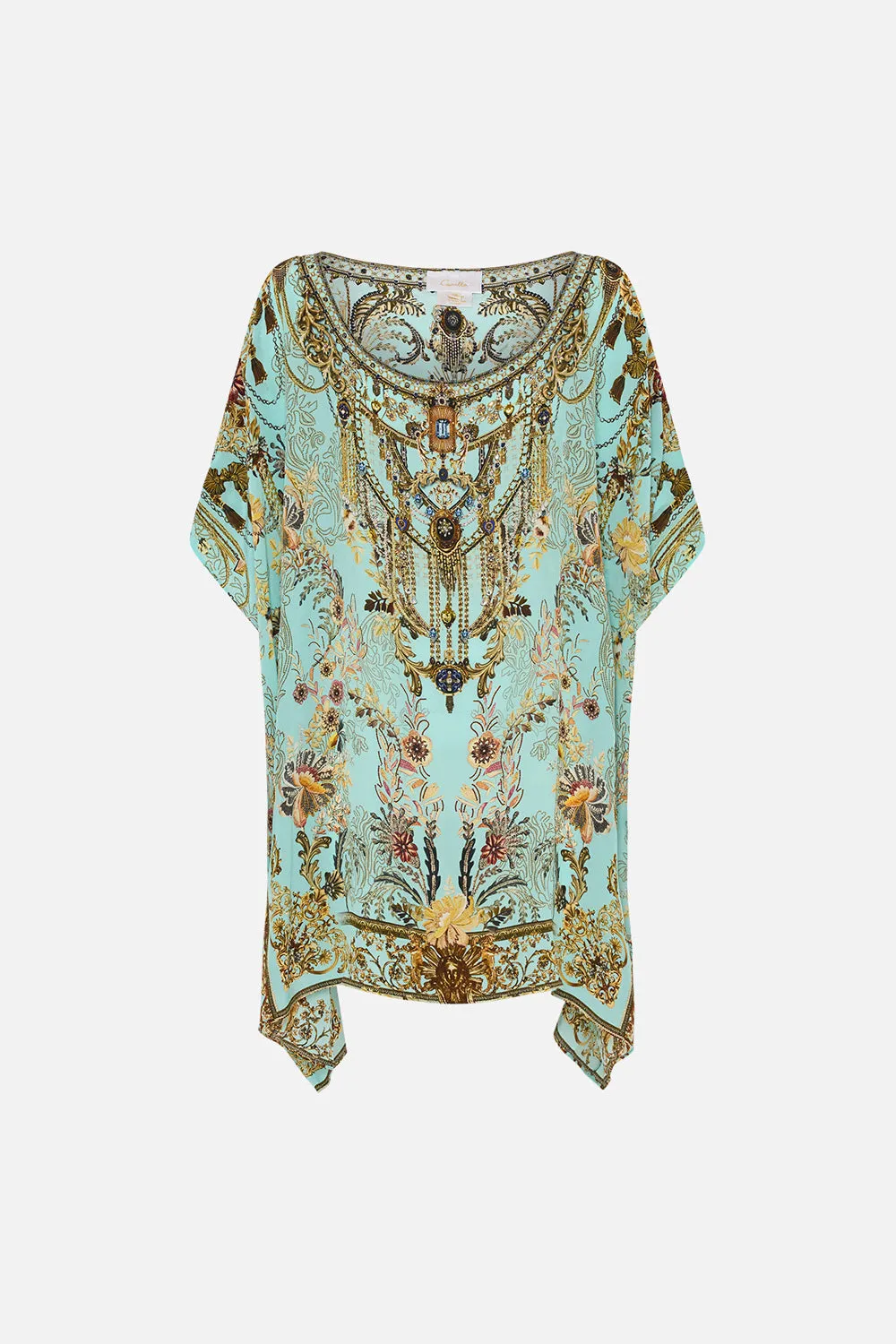 SHORT ROUND NECK KAFTAN ADIEU YESTERDAY