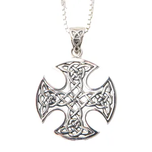 Silver Celtic Cross Necklace