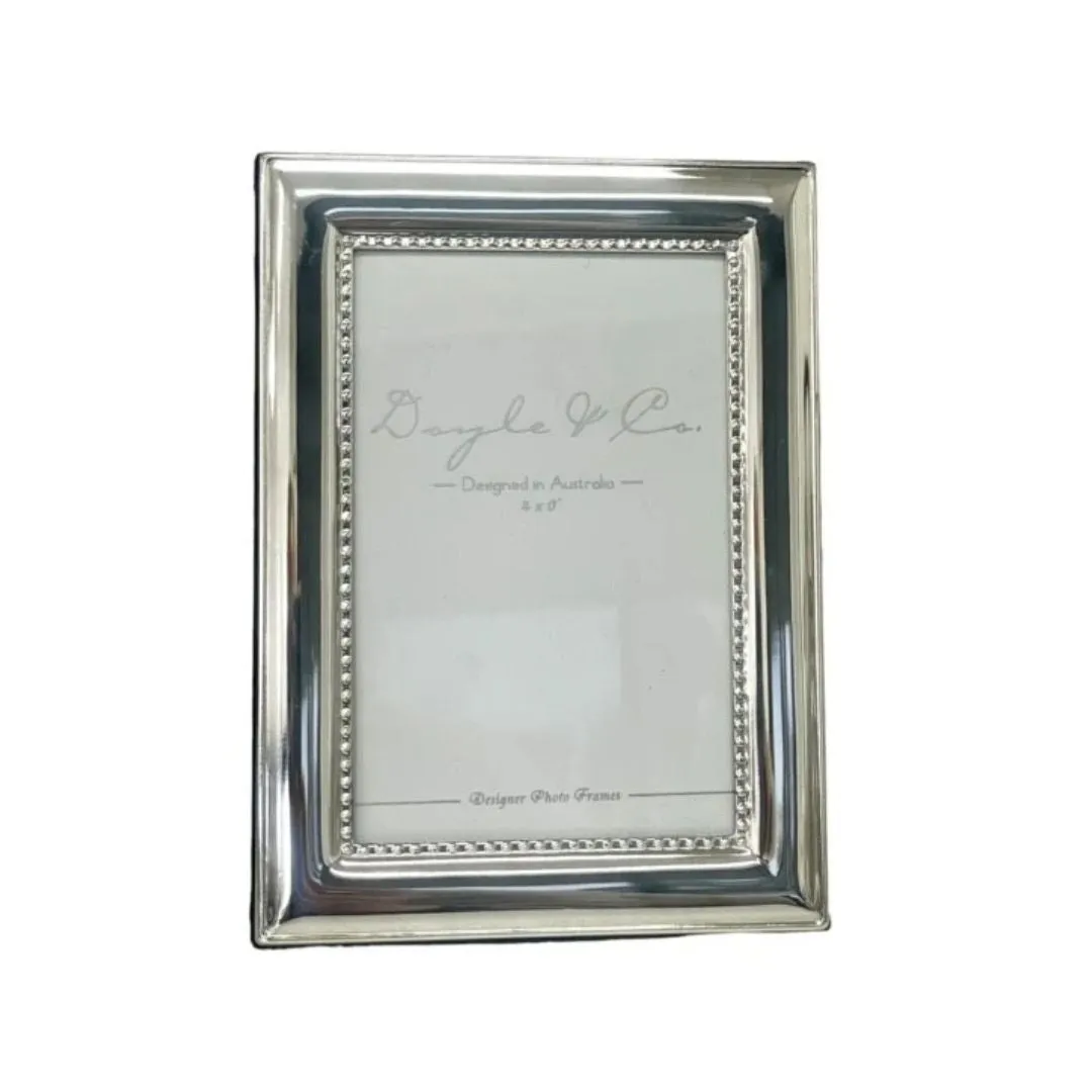 Silver Concave Bead Frame | 4 x6"
