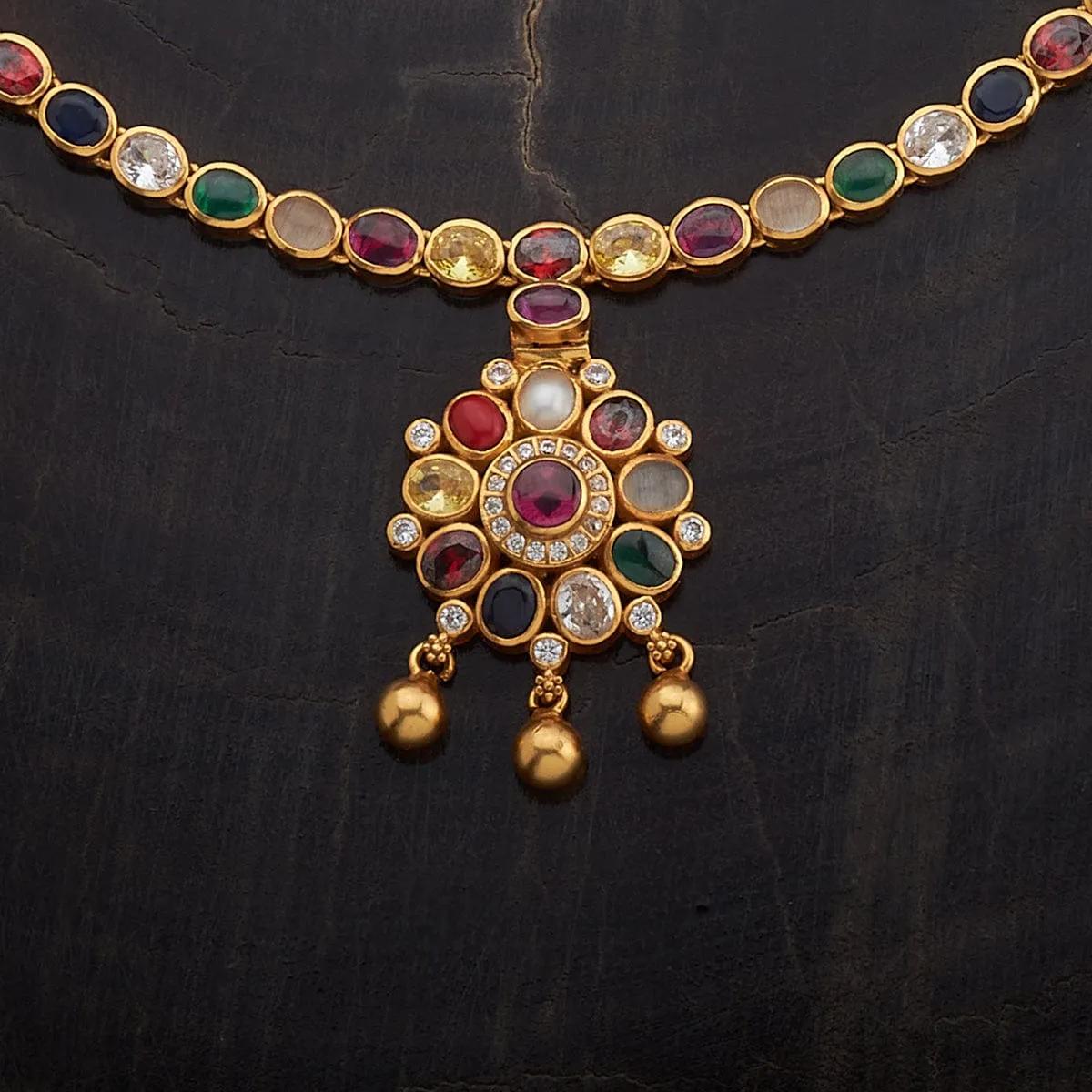 Silver Temple Necklace 170007