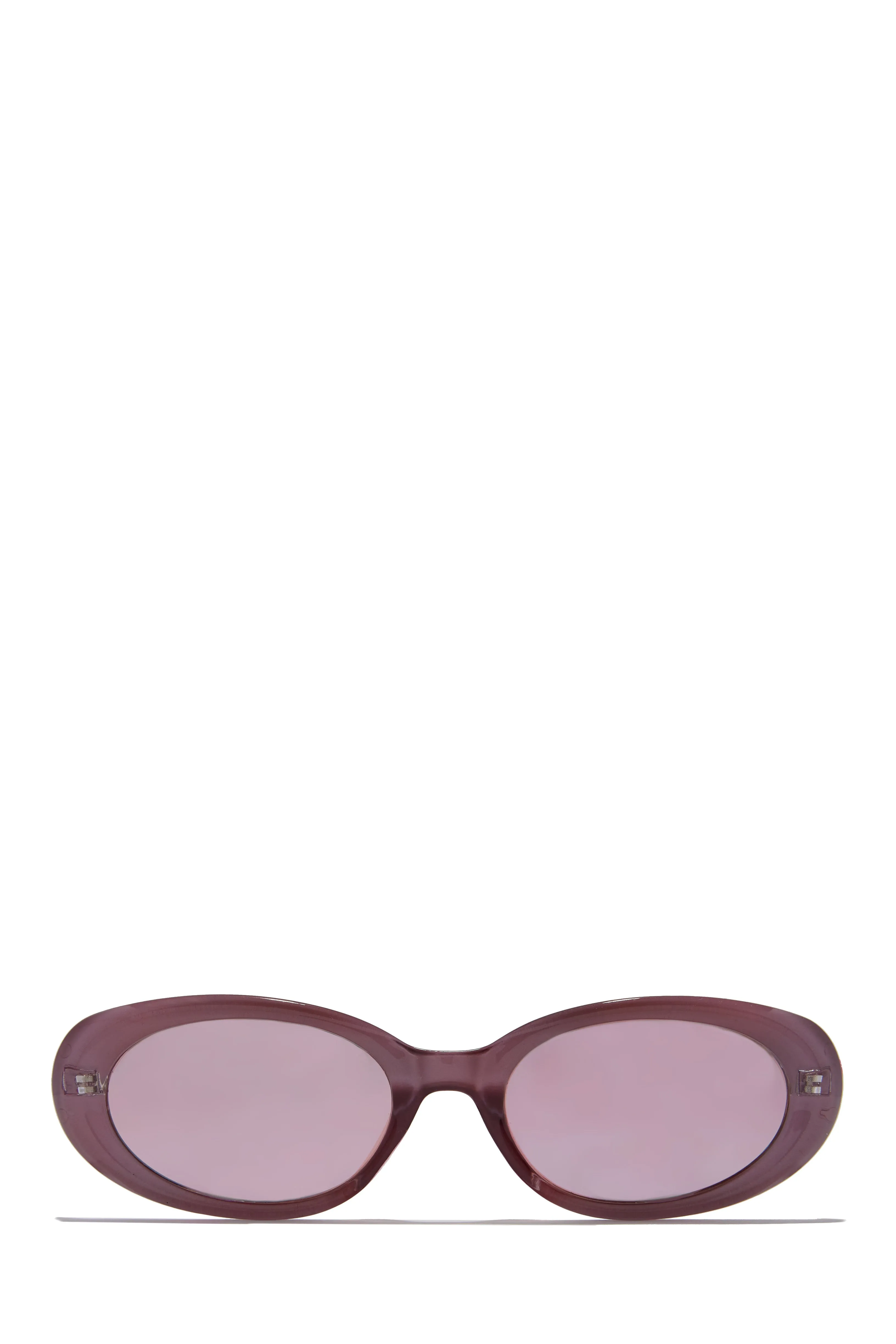 Skyline Views Oval Shaped Sunglasses - Black