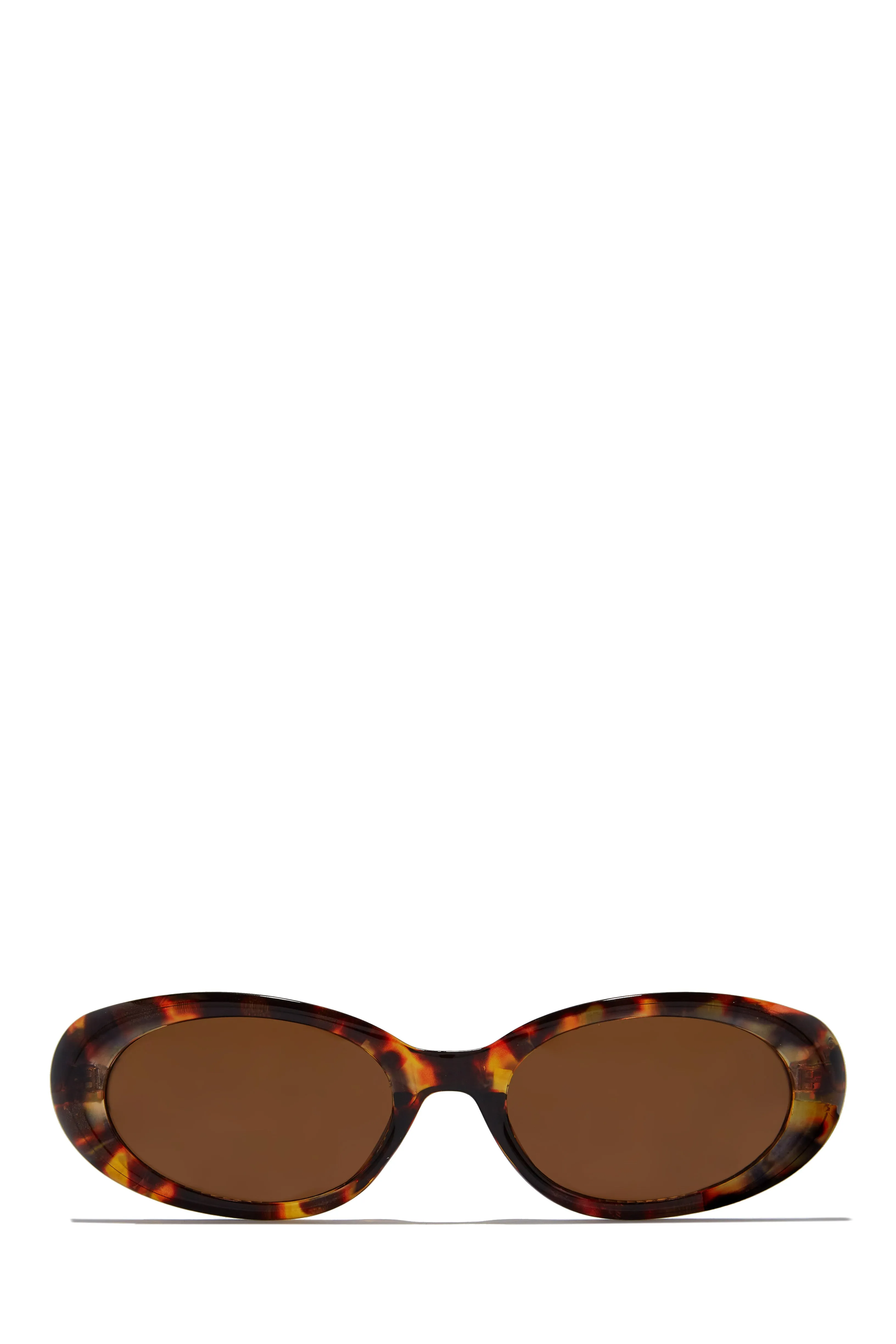 Skyline Views Oval Shaped Sunglasses - Black