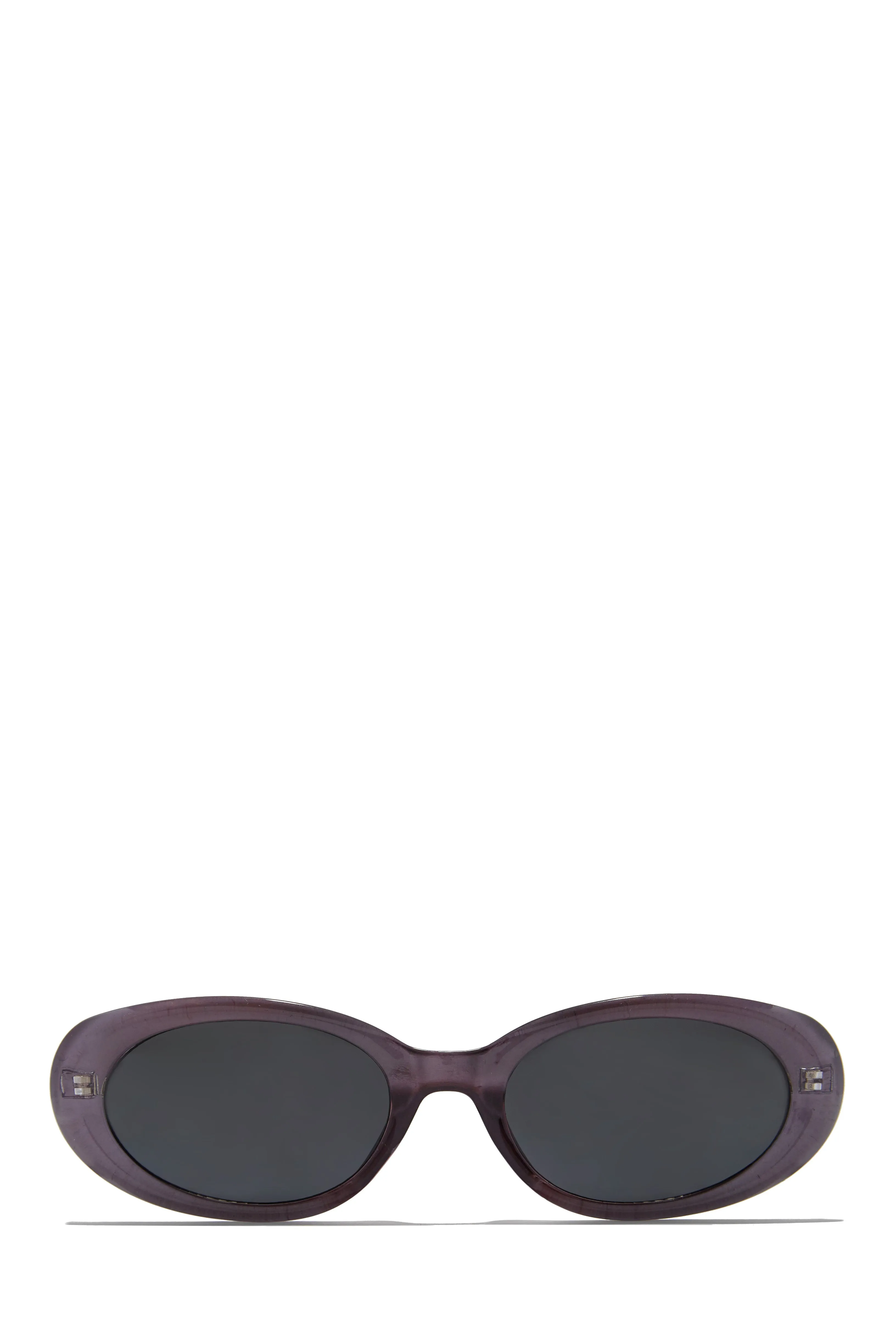 Skyline Views Oval Shaped Sunglasses - Black