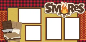 S'mores - Digital Scrapbook Pages - INSTANT DOWNLOAD