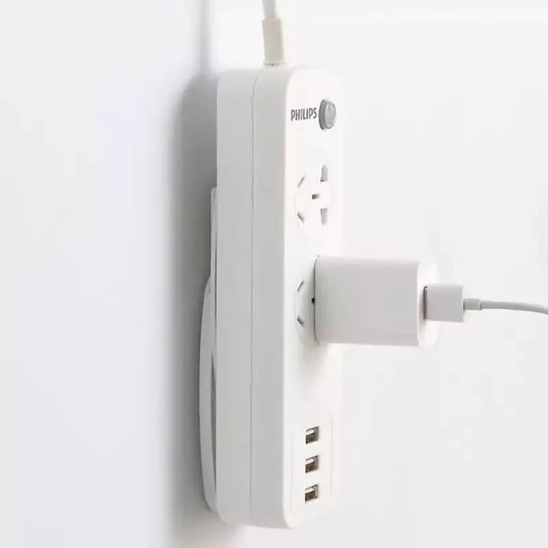 Socket Fixer, Self-Adhesive Power Strip Holder, Wall Mounted Sticker Household, Plug-in Line Board Holder