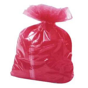 Soluble Strip Laundry Bag for Hospitals & Care Homes - Red (pack of 200)