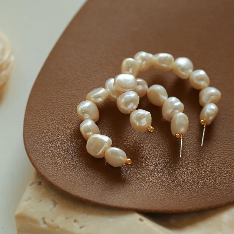 Special Shaped Baroque Pearl Earrings