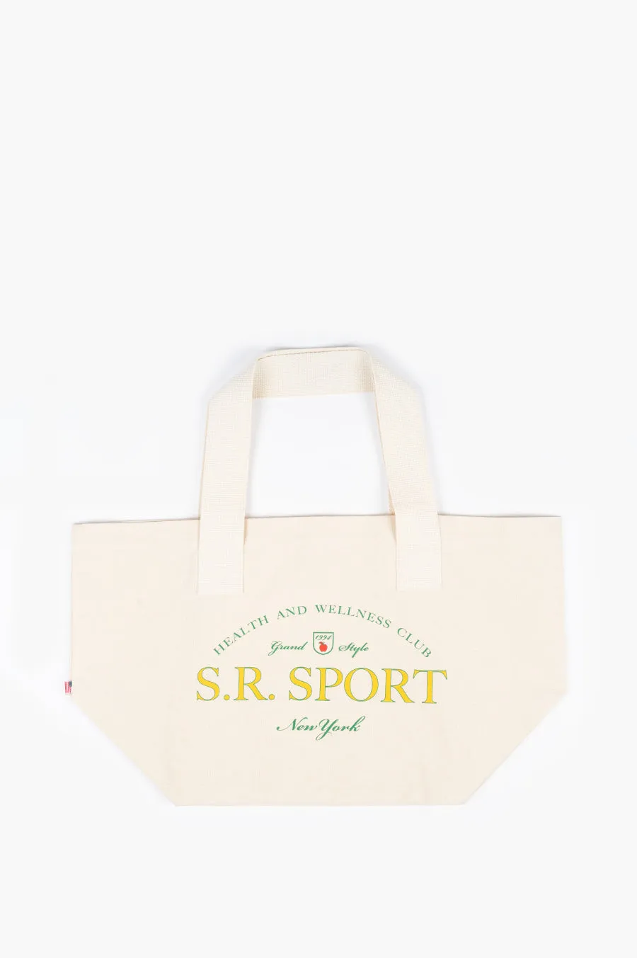 SPORTY AND RICH WIMBLEDON TOTE BAG NATURAL