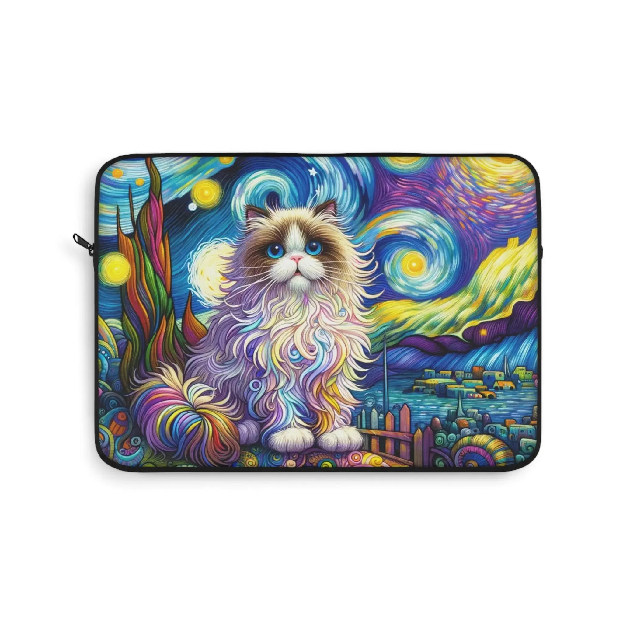 Starry Night Rag Doll Cat Lover - Laptop Sleeve
