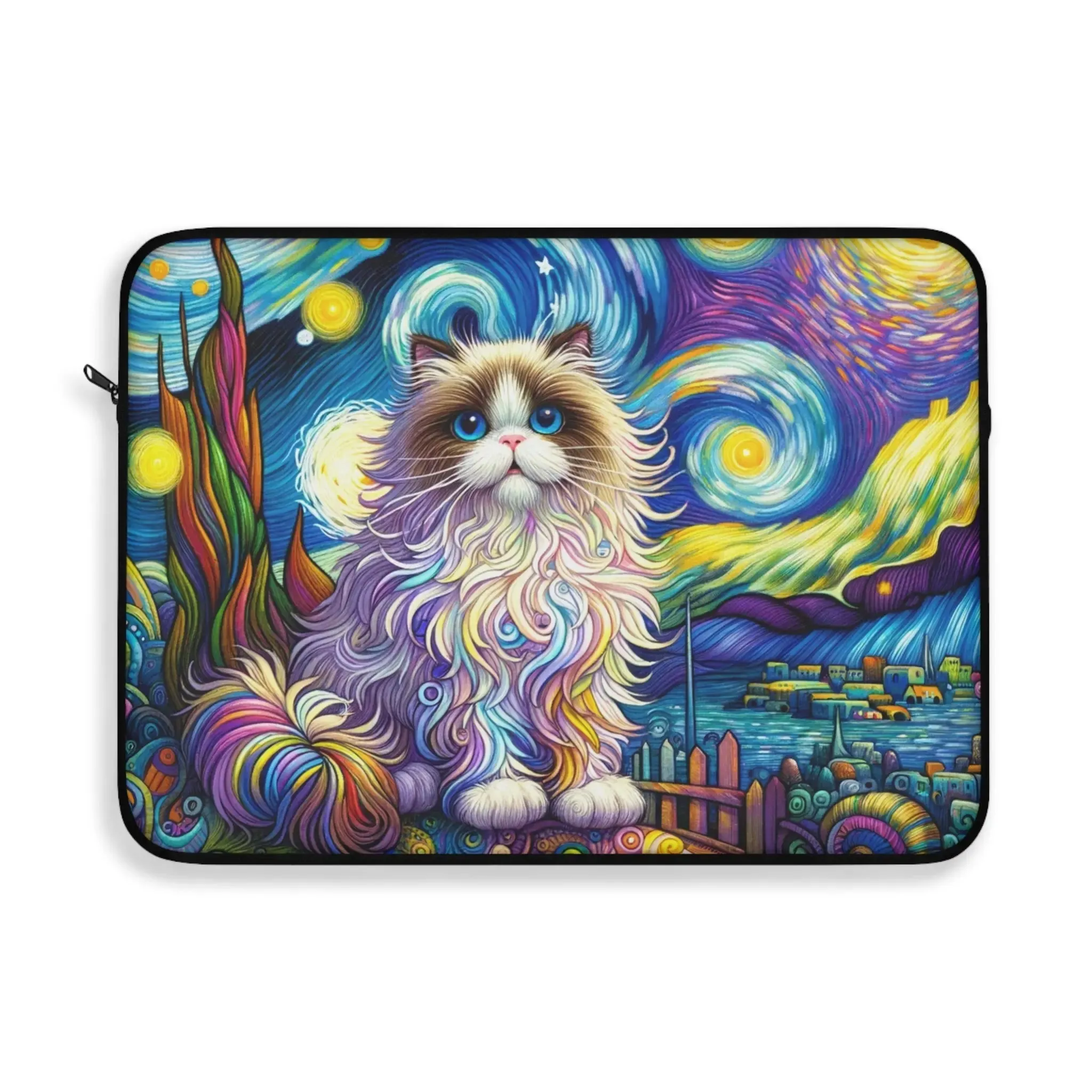 Starry Night Rag Doll Cat Lover - Laptop Sleeve