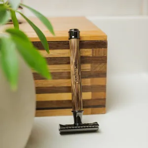 Straight Handle - Stainless Steel Safety Razor