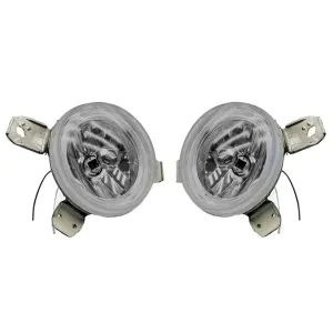 Suitable To Fit - VW Golf 1 Crystal Smoked CCFL Angel Eye Inner Headlights