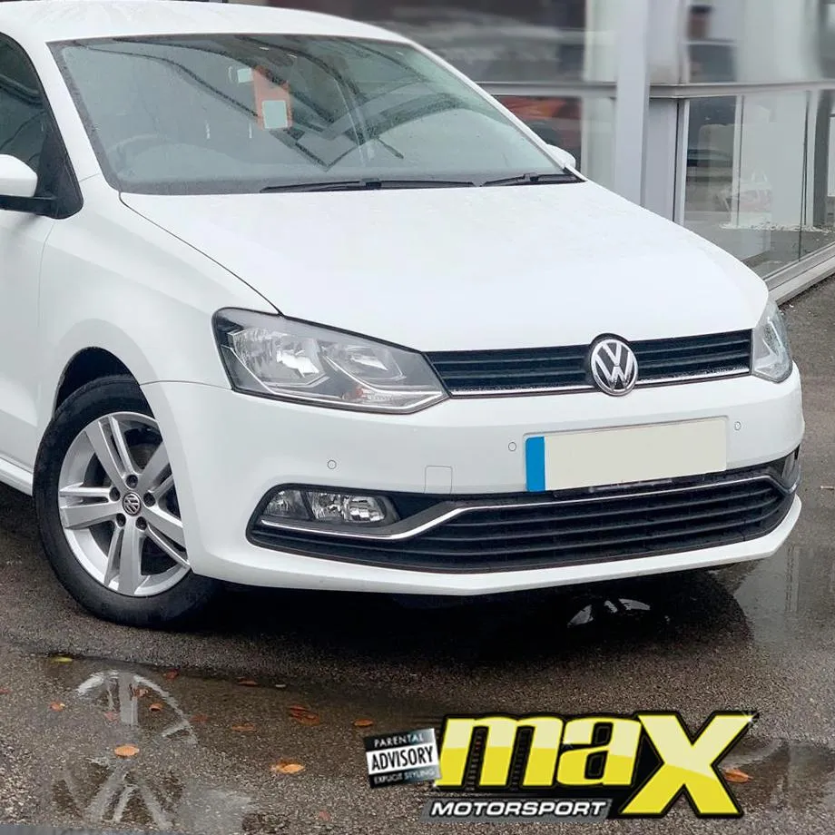 Suitable To Fit - VW Polo 6 TSI Fog Lamp Covers With Center Grille (5-Piece)