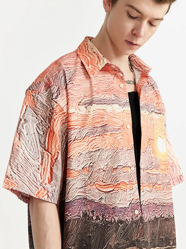 Sunset Seersucker Lightweight Shirt