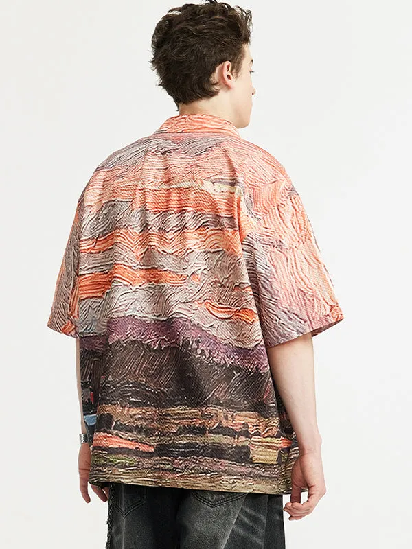 Sunset Seersucker Lightweight Shirt