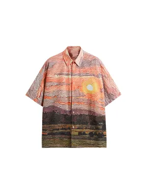 Sunset Seersucker Lightweight Shirt
