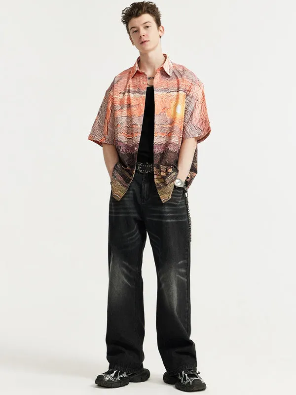 Sunset Seersucker Lightweight Shirt