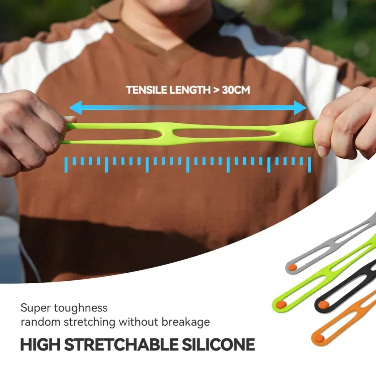TELESIN TLQ-005 Elastic Quick Release Stand Multi-functional Fixed Silicone Strap Accessories(Grey)