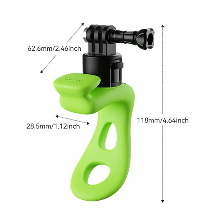 TELESIN TLQ-005 Elastic Quick Release Stand Multi-functional Fixed Silicone Strap Accessories(Grey)