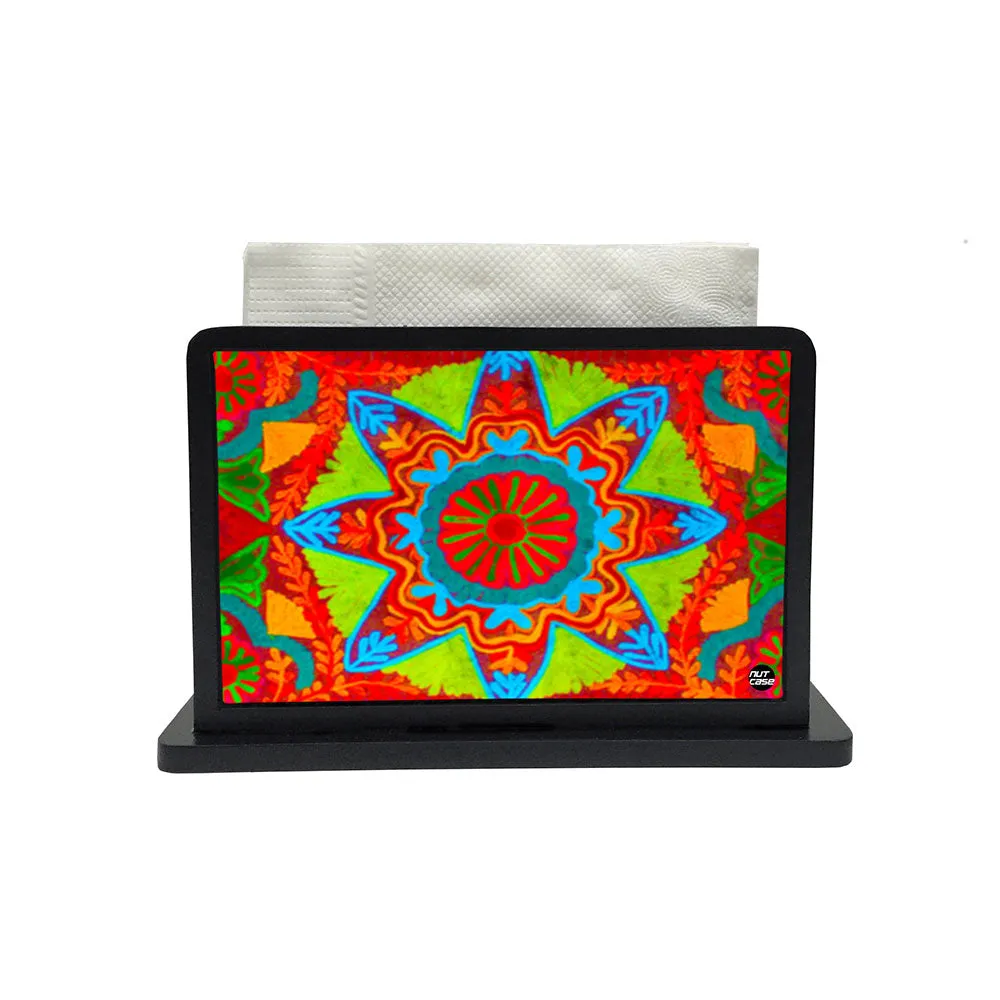 Tissue Holder Paper Napkin Stand - Indian Fabric