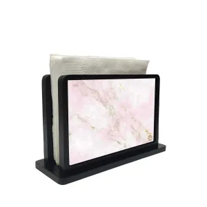 Tissue Holder Paper Napkin Stand - Marble Pink
