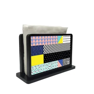 Tissue Holder Paper Napkin Stand - Pattern Black