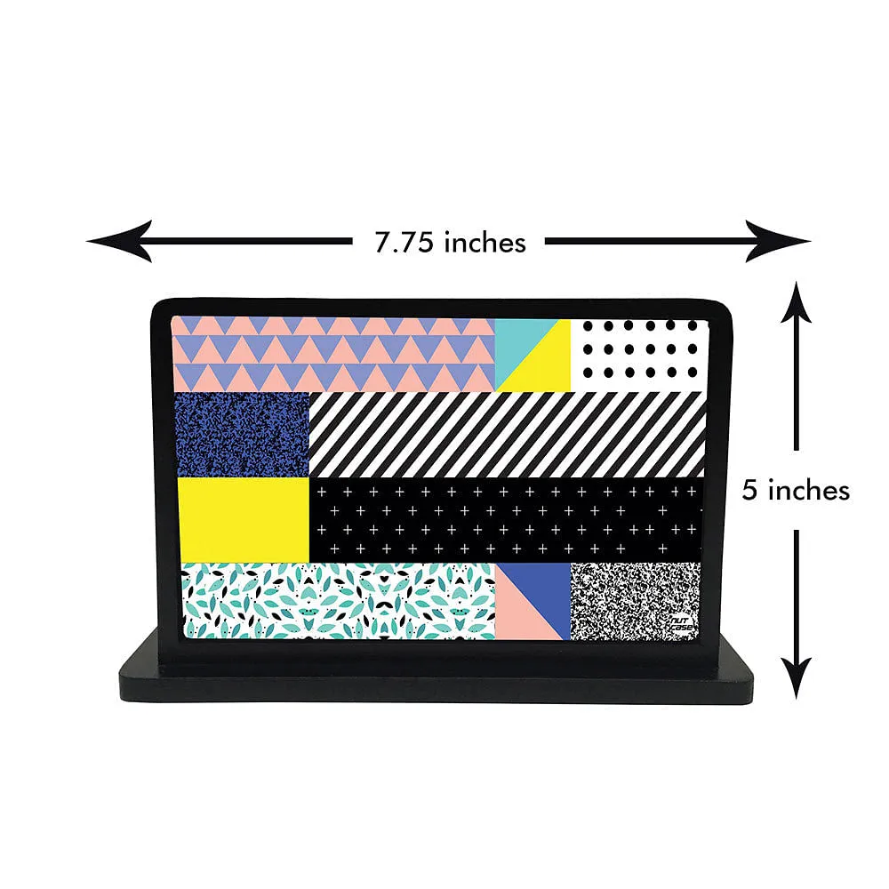 Tissue Holder Paper Napkin Stand - Pattern Black