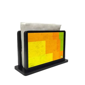 Tissue Holder Paper Napkin Stand - Yellow Box Pattern