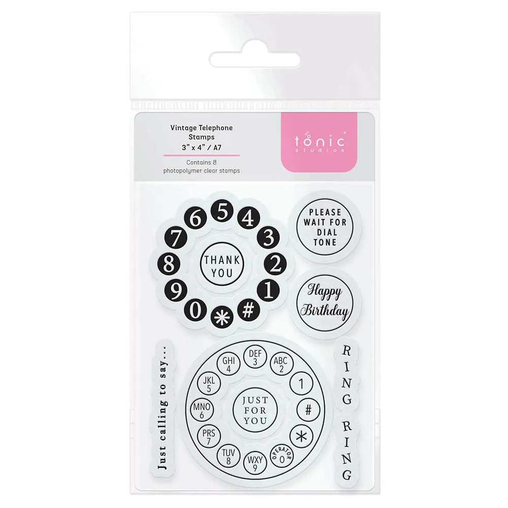 Tonic Studios - Vintage Telephone Stamp Set - 4915E