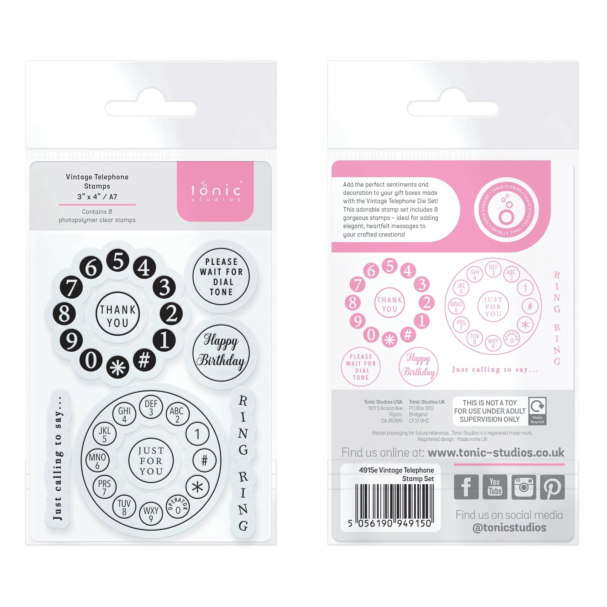 Tonic Studios - Vintage Telephone Stamp Set - 4915E