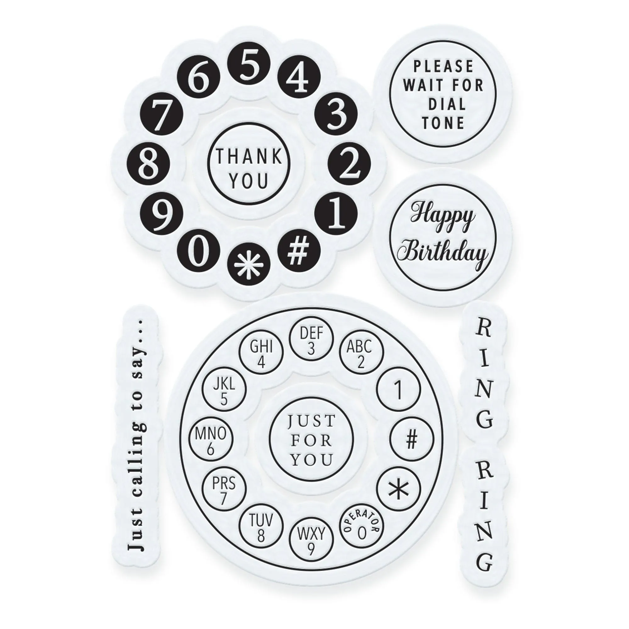 Tonic Studios - Vintage Telephone Stamp Set - 4915E