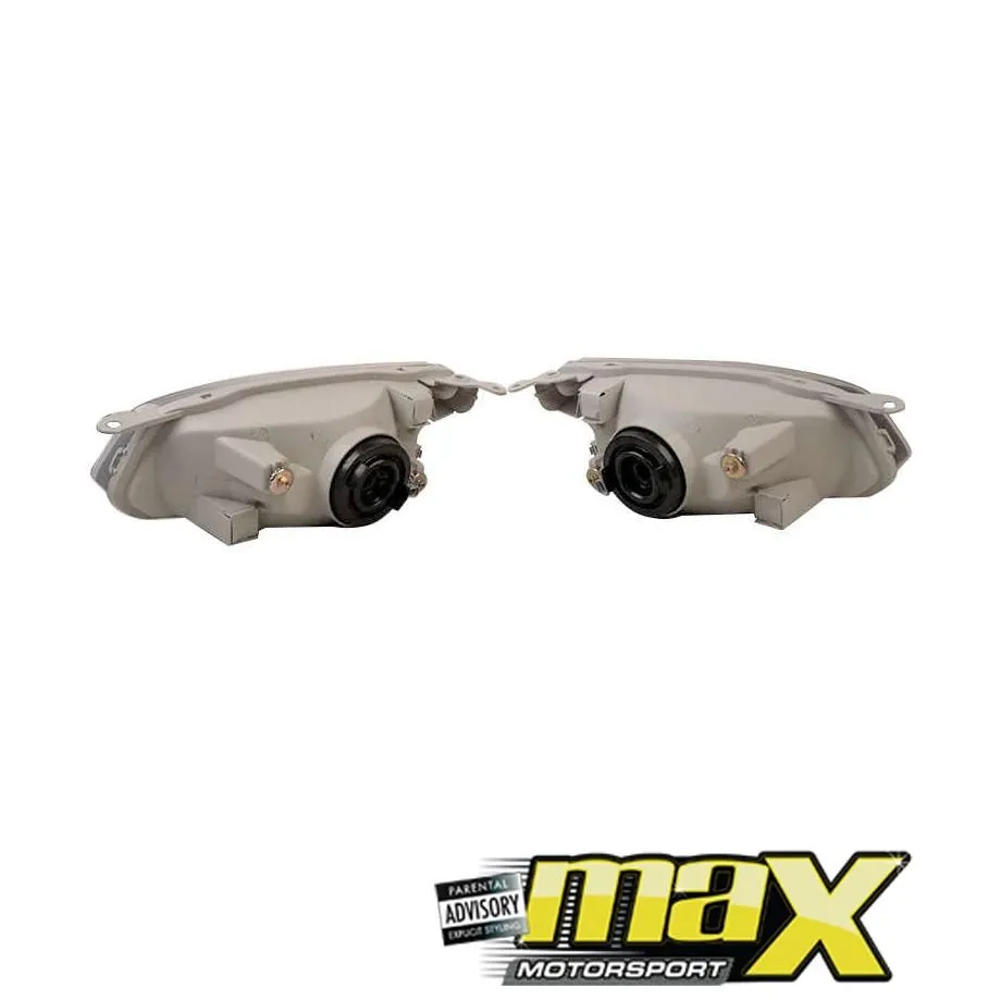 Toyota Corolla RXi (99-02) Crystal Black Headlight With Corner Lamps