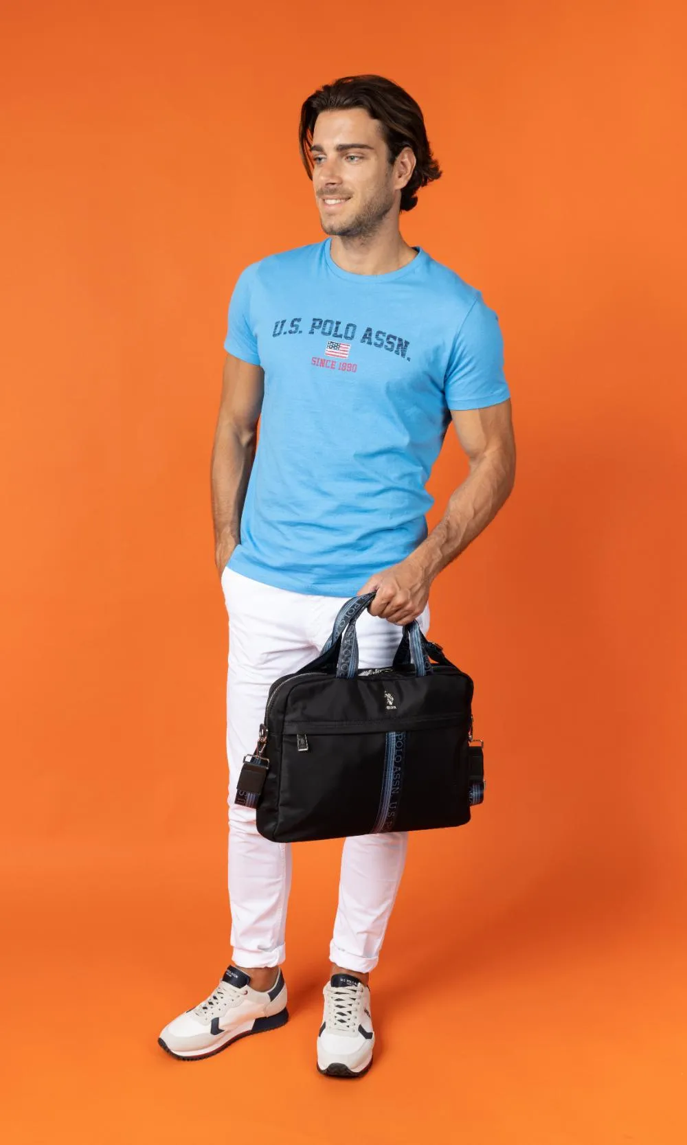 US POLO MEN PAUL LAPTOP BAG