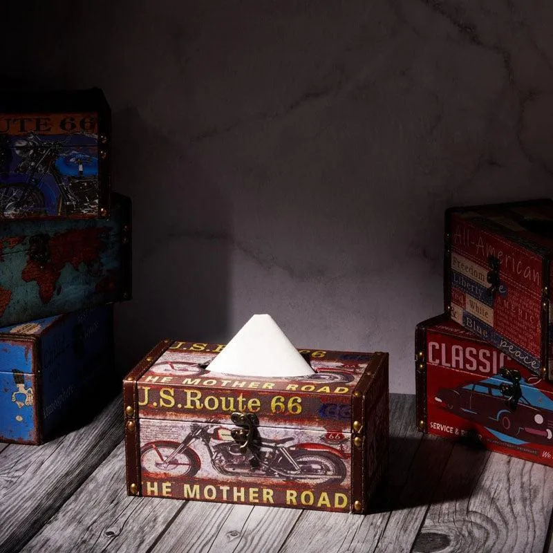 Us Route 66 Tissue Box