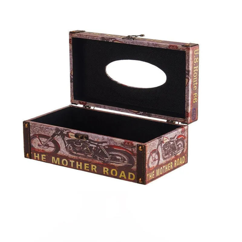 Us Route 66 Tissue Box