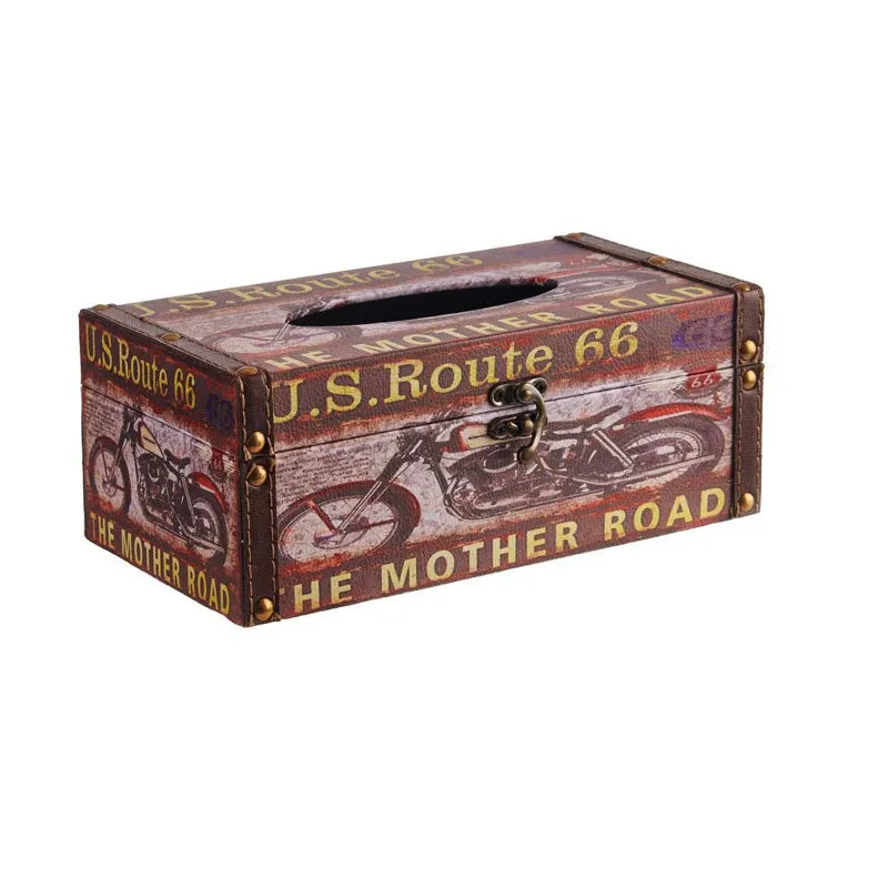 Us Route 66 Tissue Box