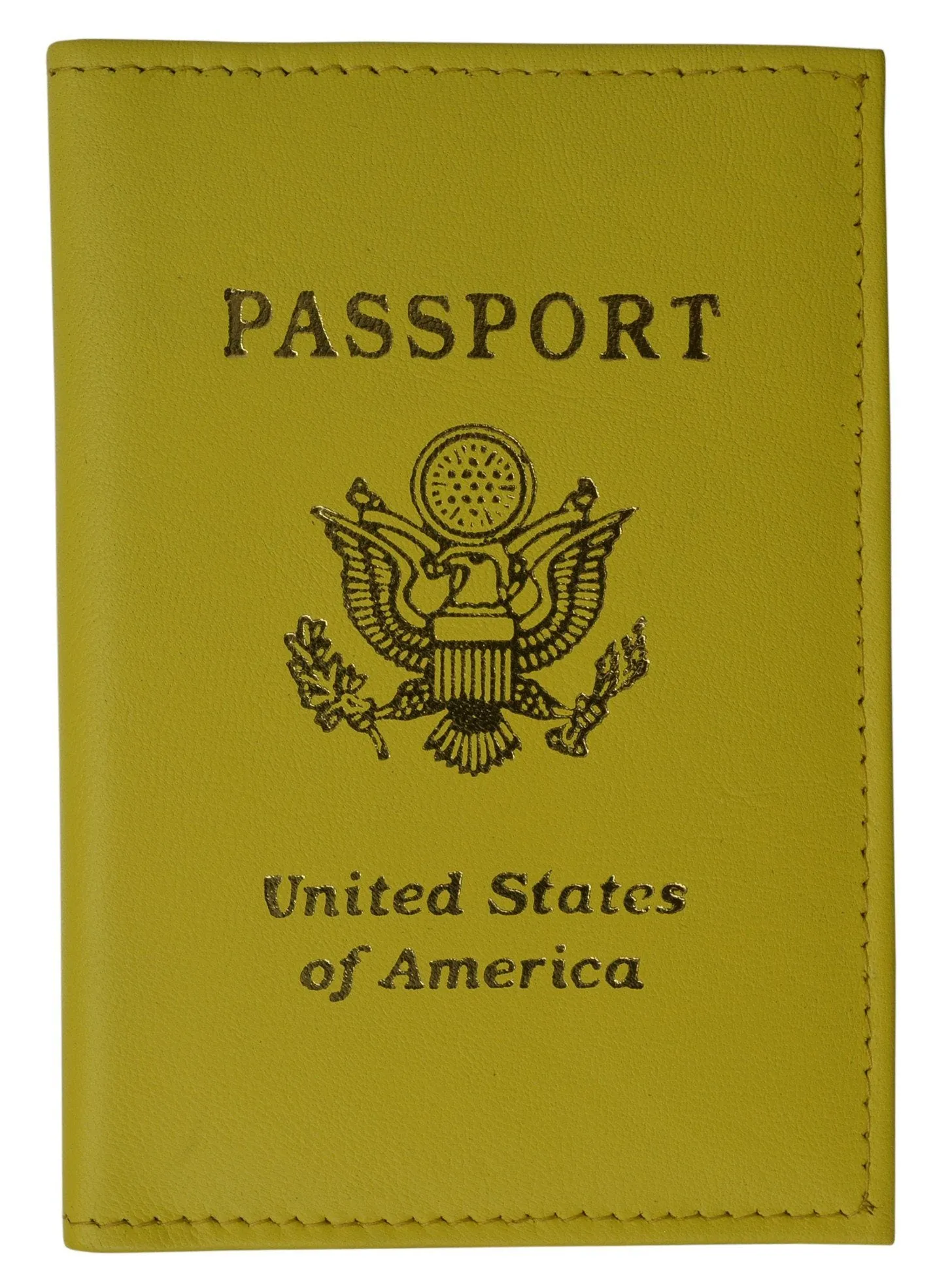 Vegan Leather USA Logo Passport Holder - Purple