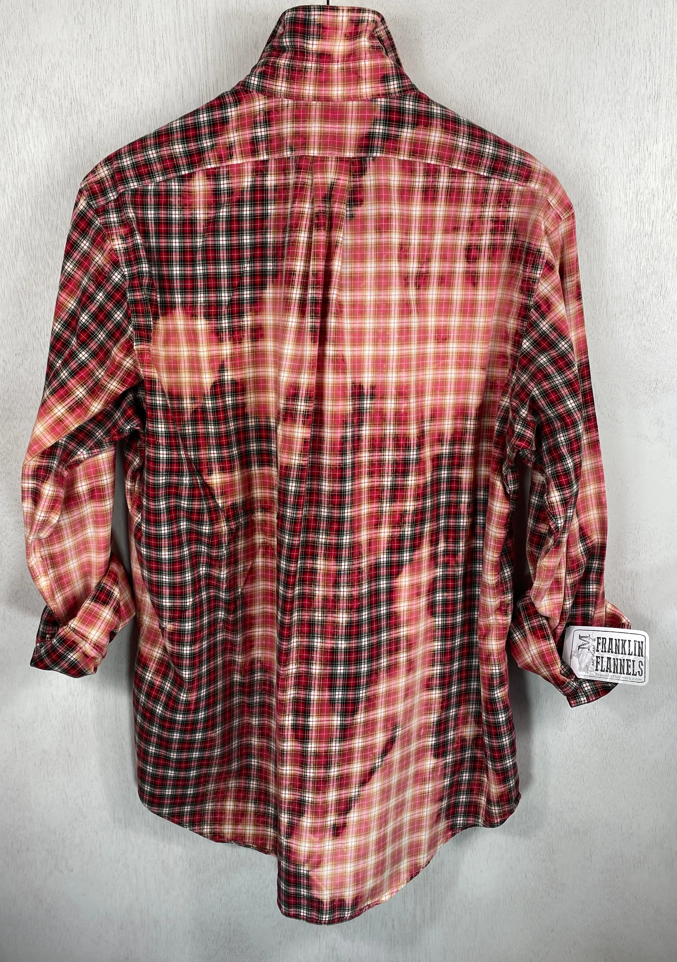 Vintage Red, Pink and White Lightweight Cotton Size Medium
