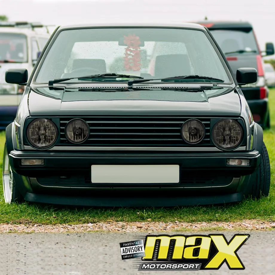 VW Golf Mk2 Crystal Smoked Headlights (Outers)