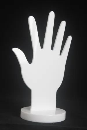 White Acrylic Jewellery Stand - Ring Display Stand - Bracelet Display Stand