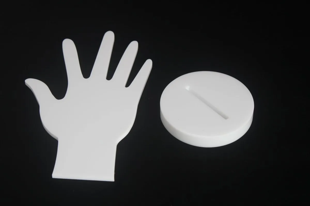 White Acrylic Jewellery Stand - Ring Display Stand - Bracelet Display Stand