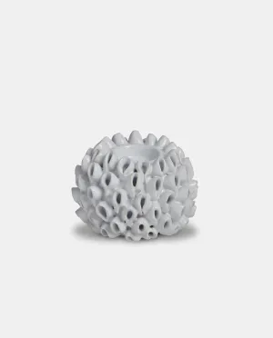White Ceramic Coral Tea Light Holder