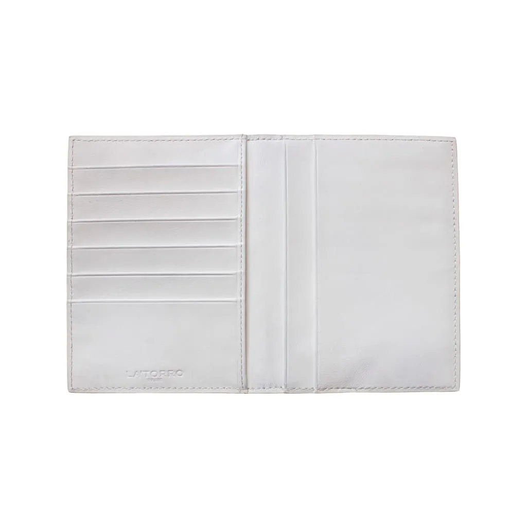 WHITE PYTHON SNAKESKIN PASSPORT HOLDER