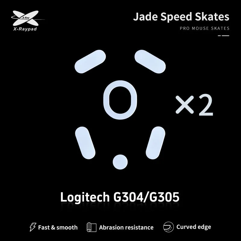 X-Raypad Jade Mouse Skates for Logitech G304 / G305
