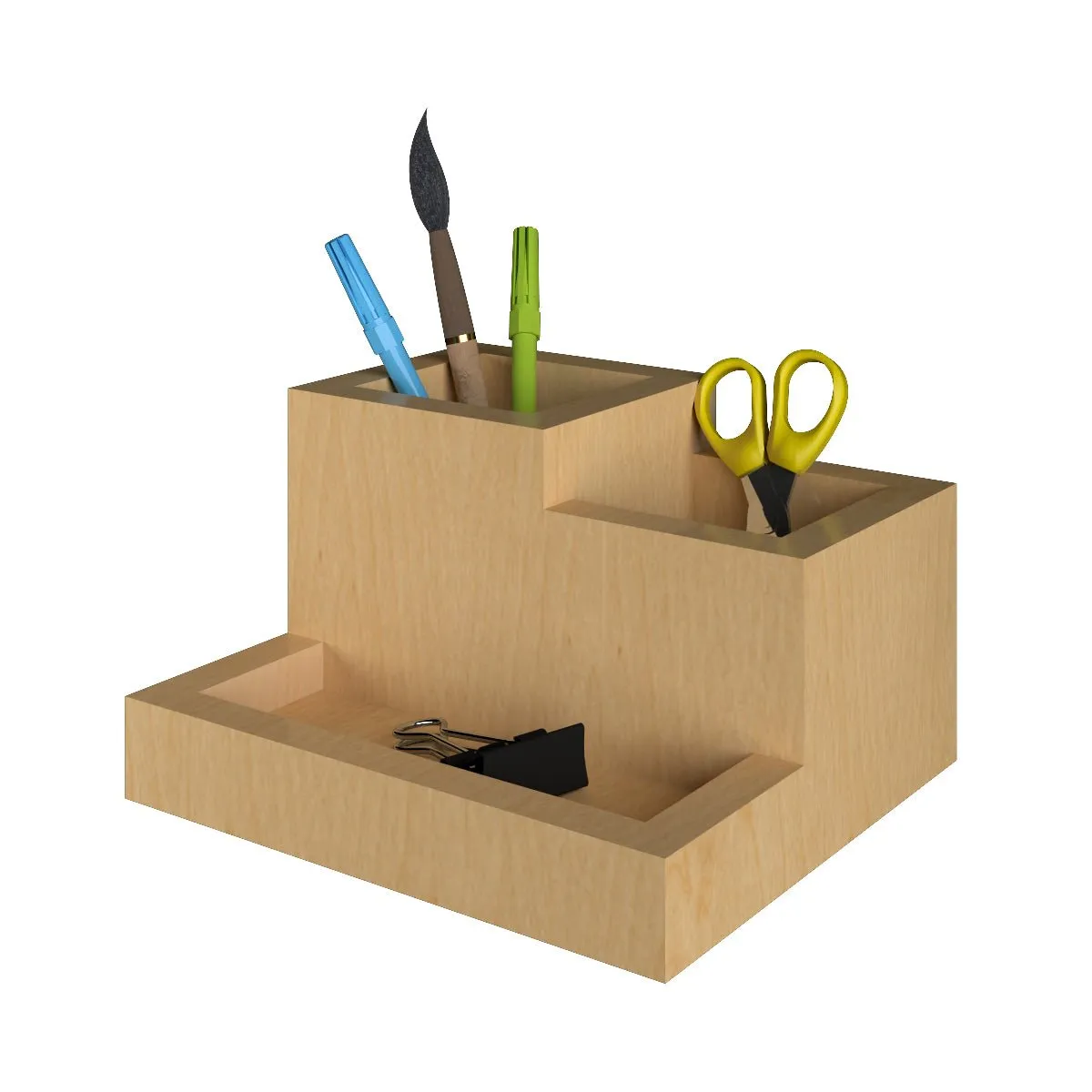 X&Y Beige Mulberry Pen Holder